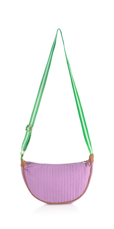 Ezra Quilted Nylon Sling Cross-Body, Lilac / Lilac, hi-res image number null