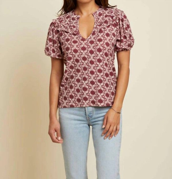 JUDITH TEE IN IKAT, Ikat / Red, hi-res image number 0