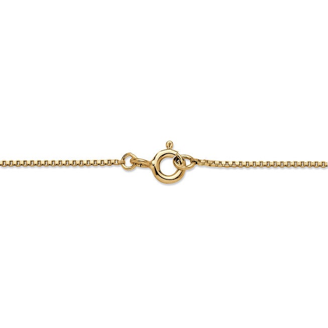 3 Cttw. Gold-Plated Silver Solitaire Cubic Zirconia Solitaire Pendant 18 inches, White / White, alternate image number 1
