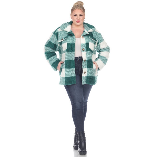 Plaid Shacket, , alternate image number null