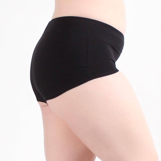Lux Cotton High Waist Boyshort Brief, Black / Black, hi-res image number 0