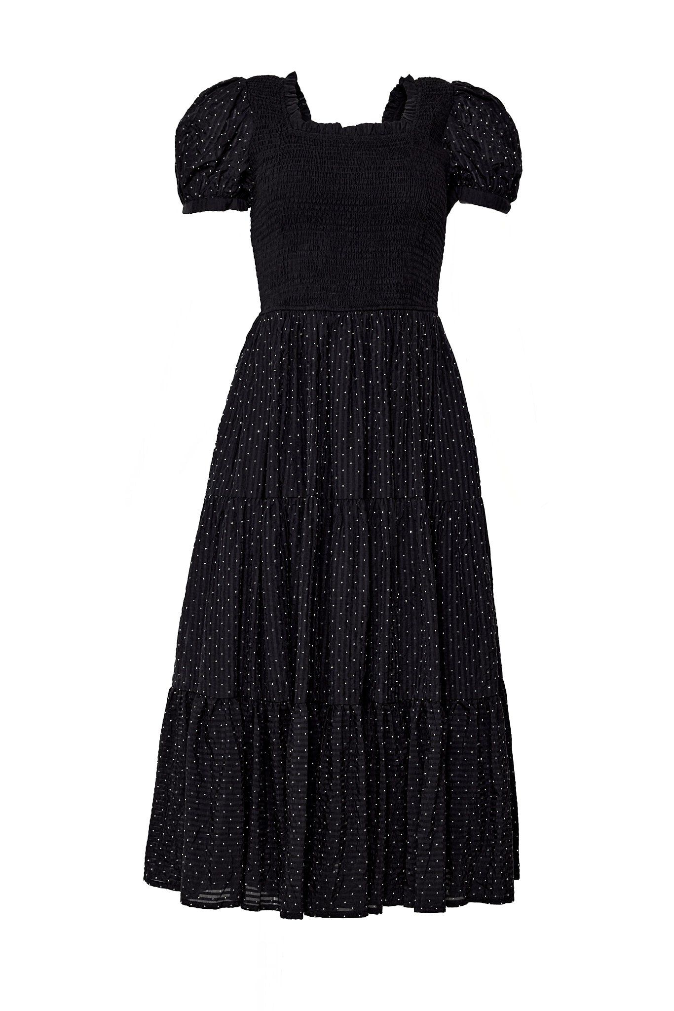 Darby Dress, Black Diamonte / Black, alternate image number 5