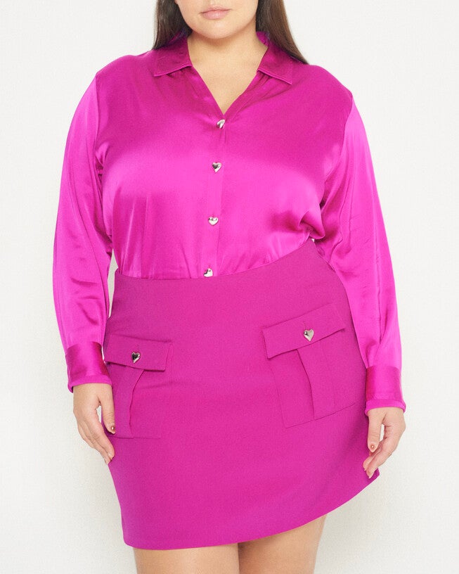 Tasha Blouse, Magenta / Magenta, alternate image number null