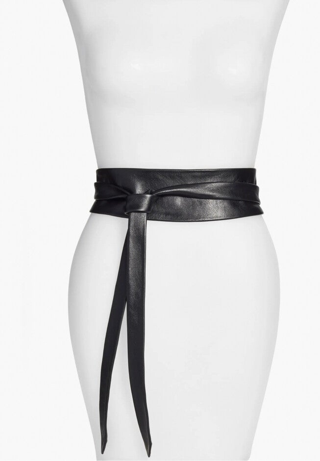Classic Wrap Belt, Black / Black, alternate image number 1