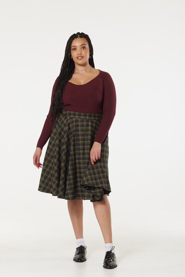 Sophie Blue and Green Check, Navy / Navy, alternate image number 2