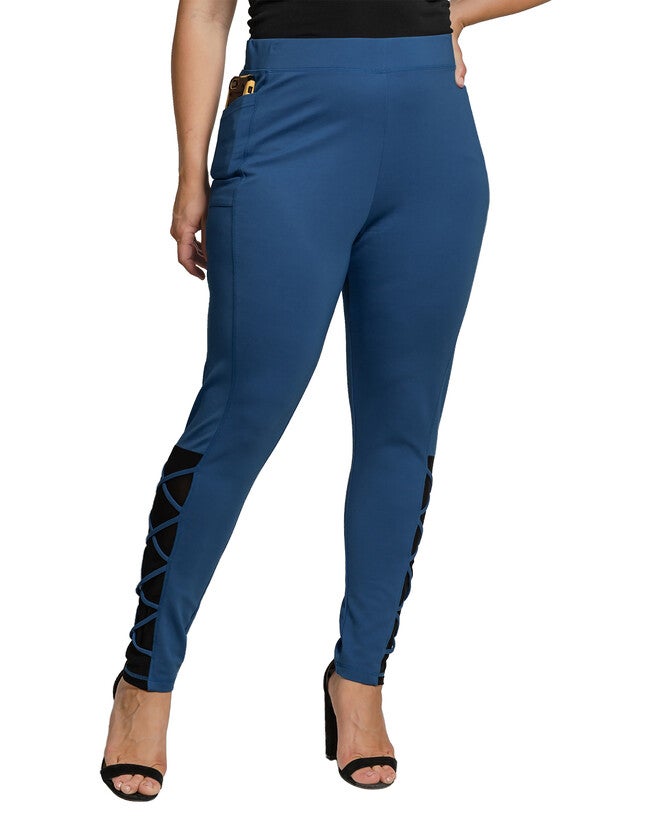 Standards & Practices Mesh Ponte Leggings, FRENCHNAVY / Navy, hi-res image number 0