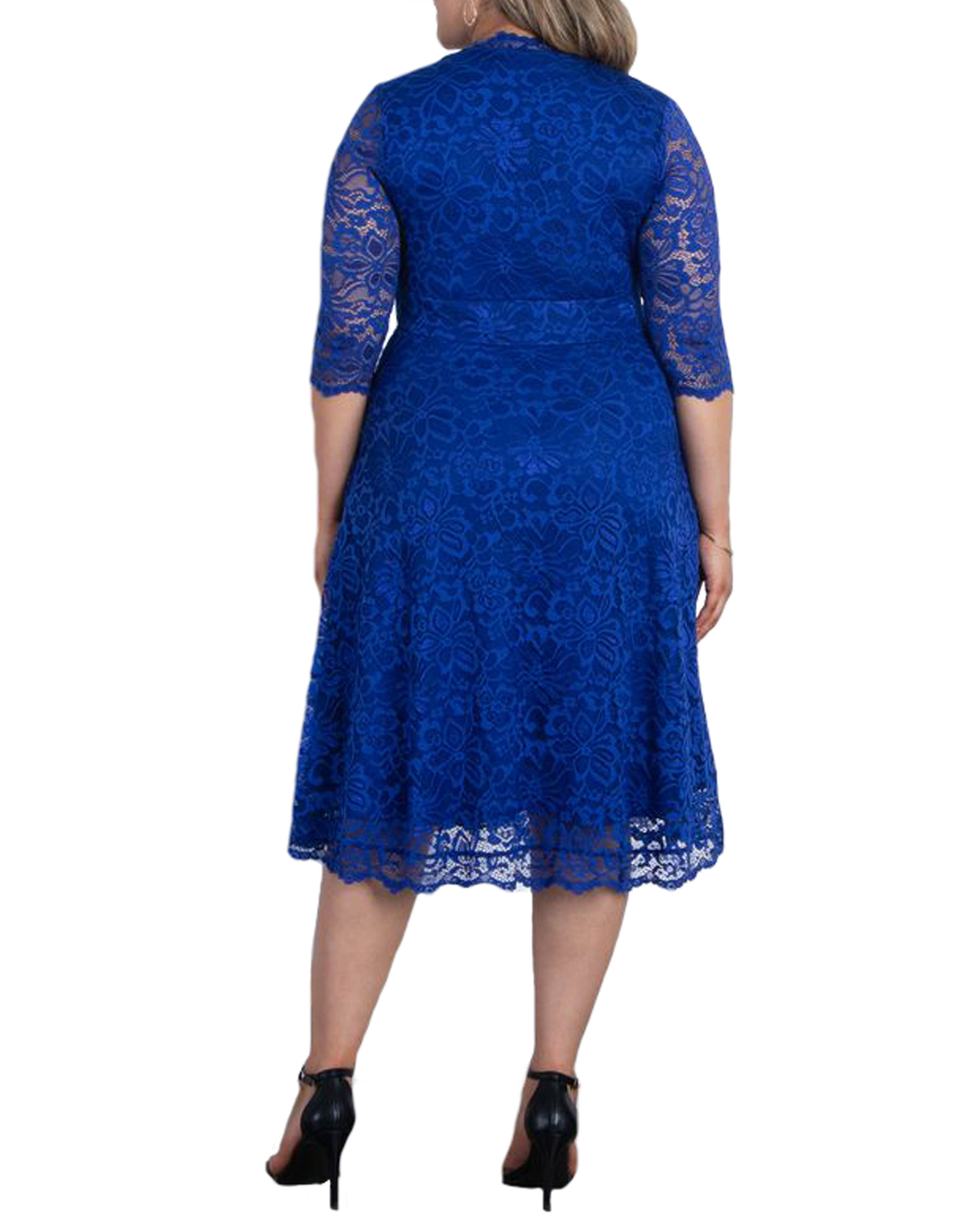 Mademoiselle Lace Cocktail Dress, SAPPHIRE / Royal Blue, alternate image number 4