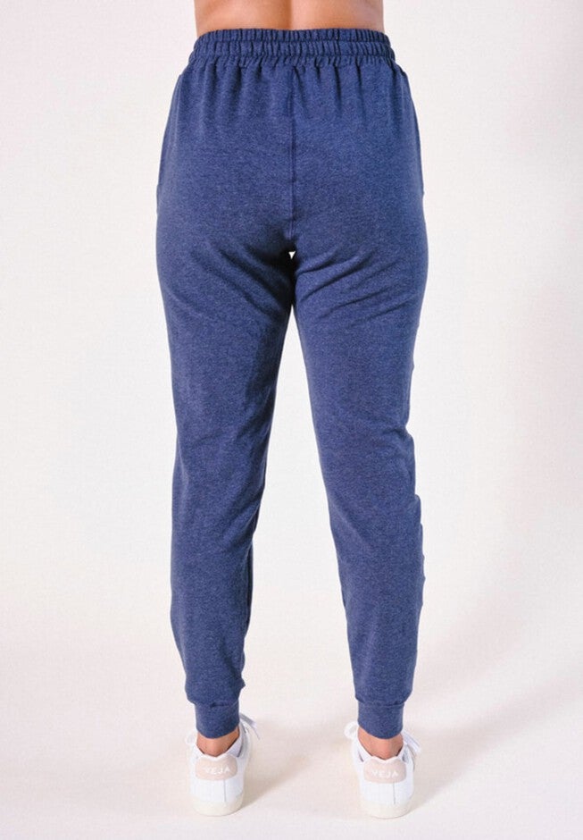 Plus Agnes Organic Cotton + Tencel Jogger Pant, Heather Lake / Dusty Blue, alternate image number 1