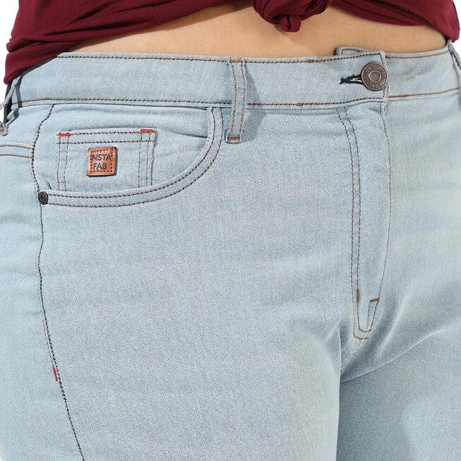 Light Blue Skinny Jeans, Light Blue / Light Blue, alternate image number 3