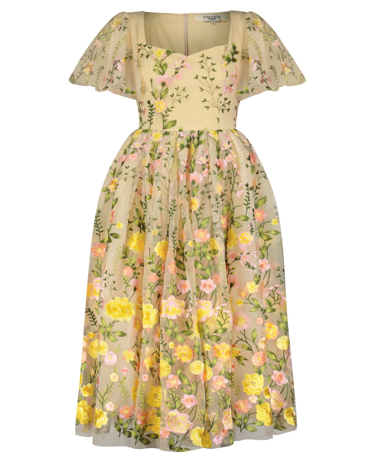 Blushing Flora Dress, Cream Floral / Cream, hi-res image number 0