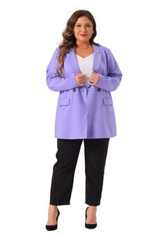 LAPEL BUTTON OFFICE WORK BLAZER