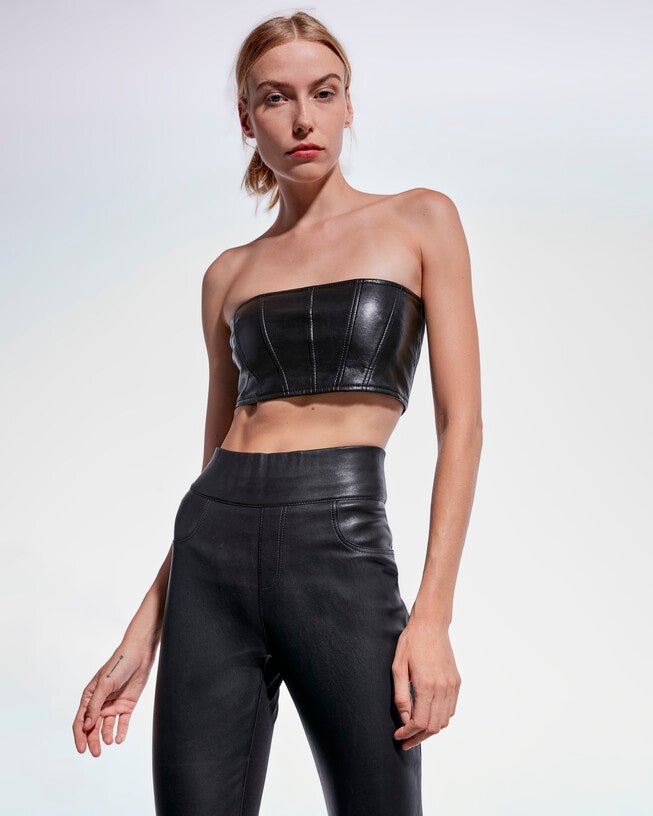 Magra Recycled Leather Top, , alternate image number 8