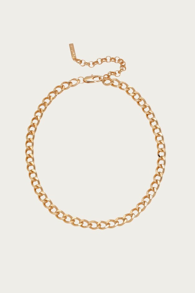 SOHO CHAIN NECKLACE IN GOLD, Gold / Gold, hi-res image number null