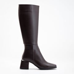 Square Toe Knee High Boots