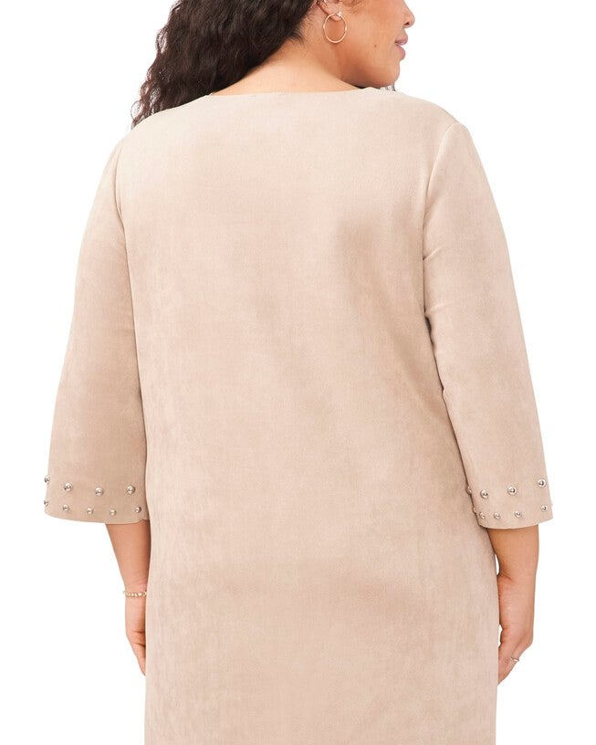 Ashanti Studded Dress, Latte / Cream, alternate image number null