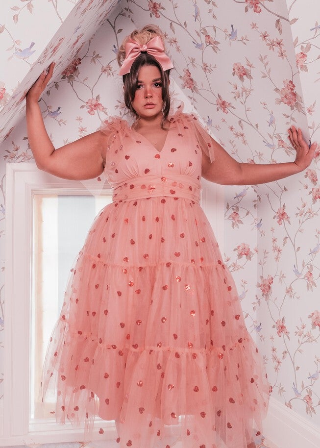 Sweetheart Dress, Pink / Pink, alternate image number null