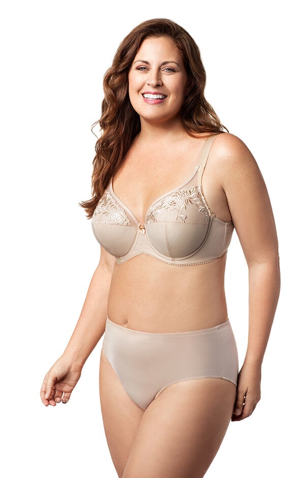 Elila Women's Back to Basics Underwire Bra, Beige / Beige, hi-res image number 0