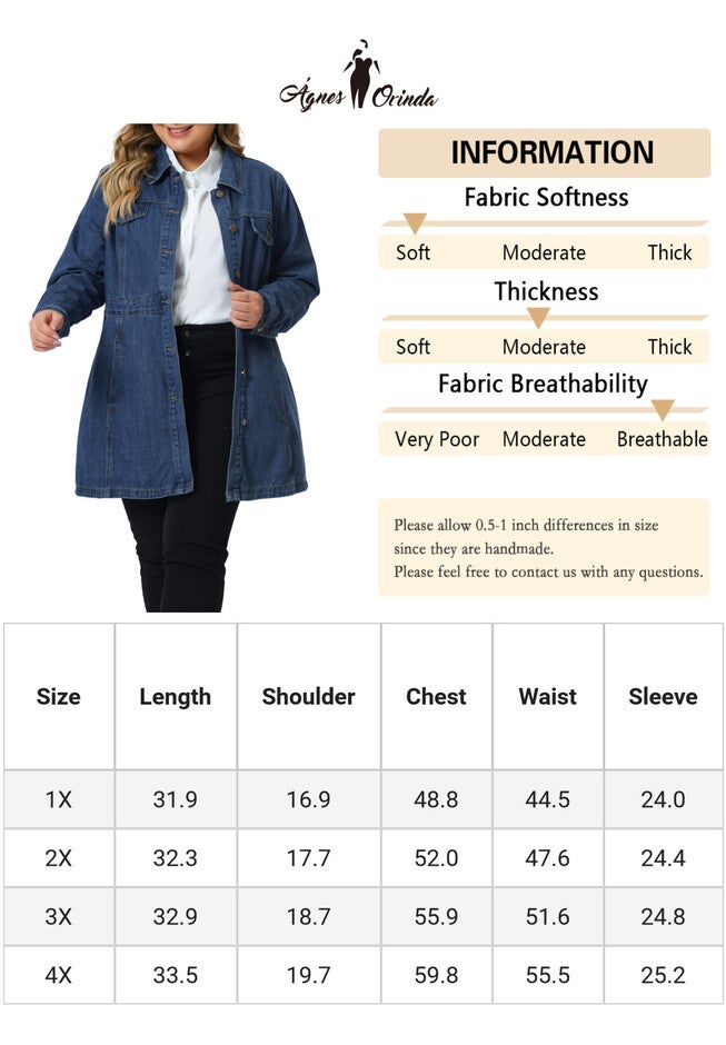 BUTTON JEAN DENIM JACKET, Blue / Chambray Denim Medium, alternate image number 4