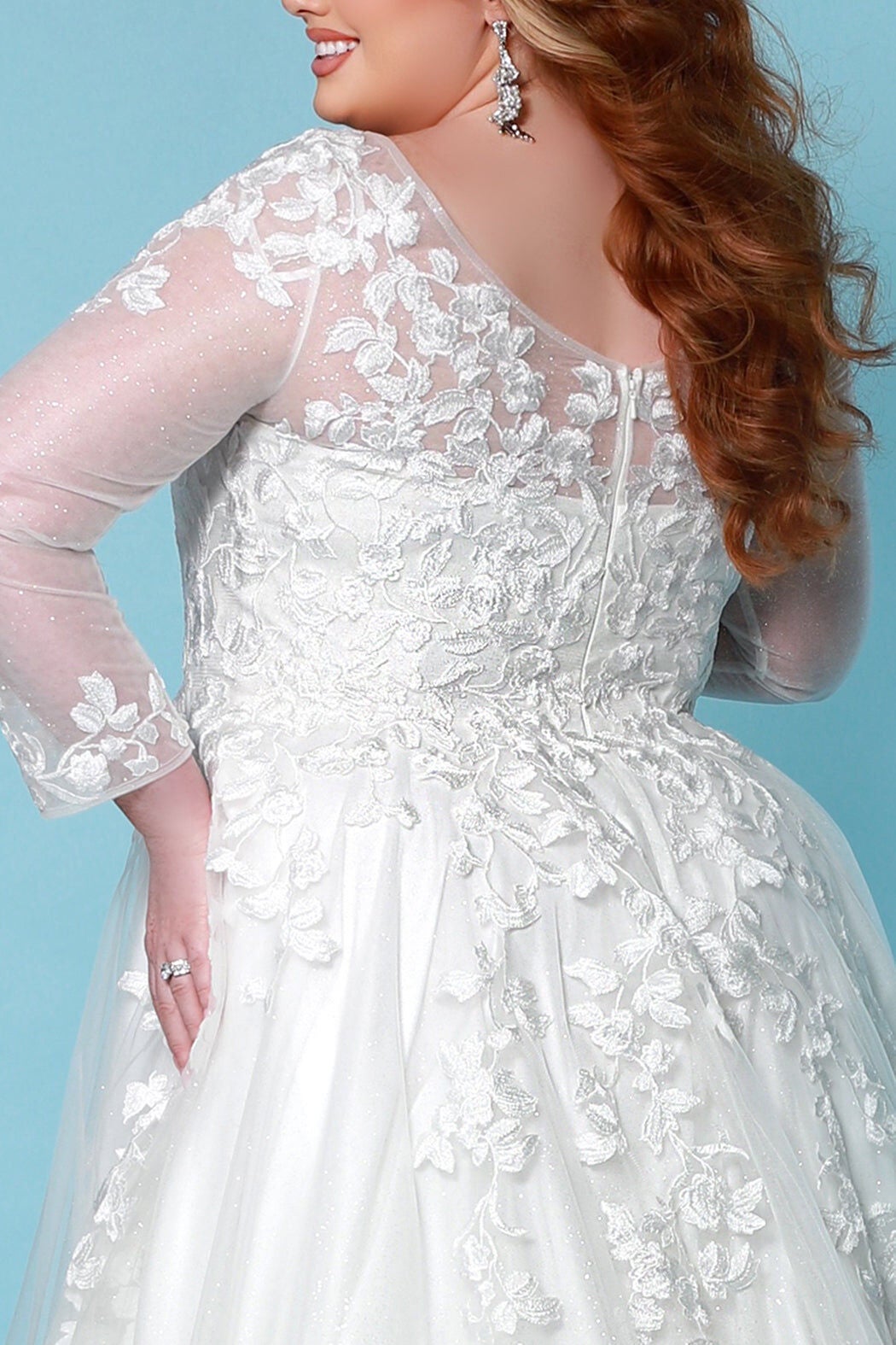 SHIRLEY WEDDING DRESS, Ivory / Ivory, alternate image number 3