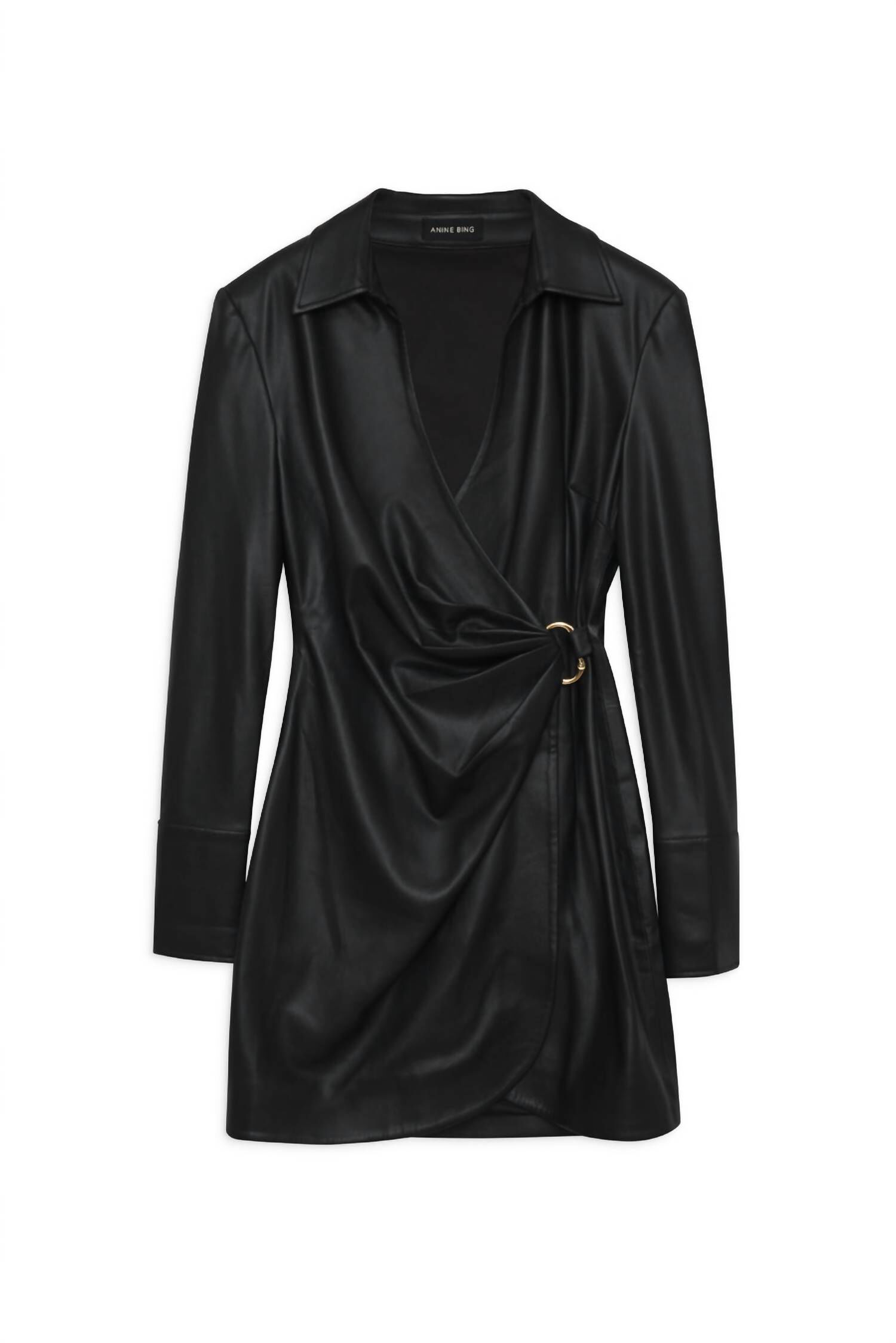 JOEY DRESS IN BLACK, Black / Black, alternate image number 3
