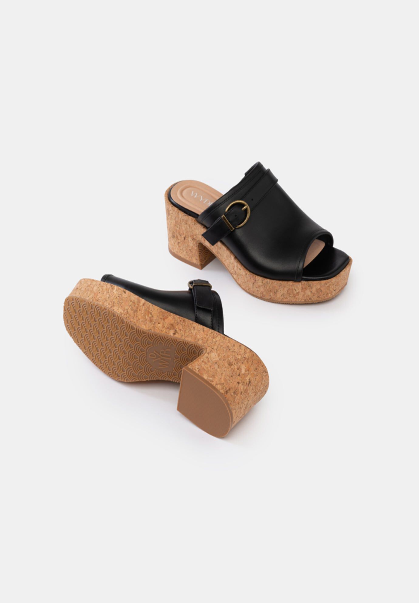 Sabina Clog Mules, Black / Black, alternate image number 1
