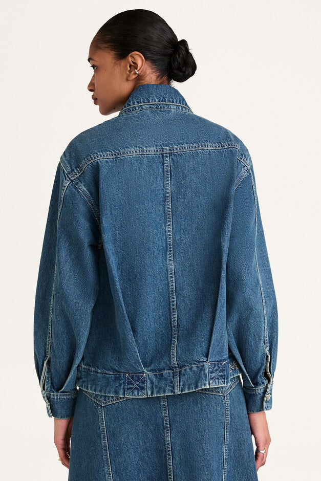 Reve Jacket, MidBlue Wash / Medium Wash, alternate image number 3