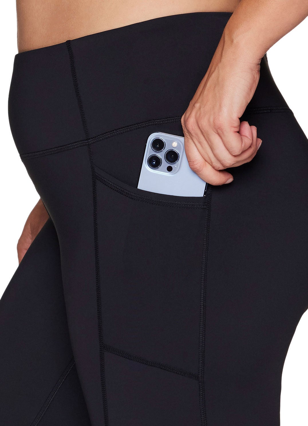 Plus Tech Flex Ultra Hold Legging, Black / Black, alternate image number 4