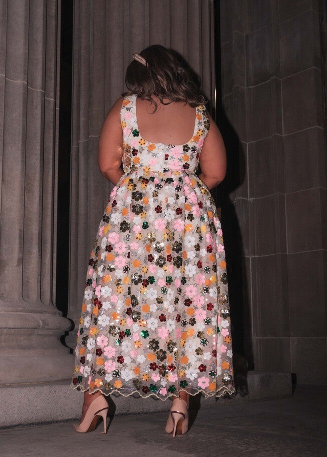Tinsel Dress, Multi / White, alternate image number null