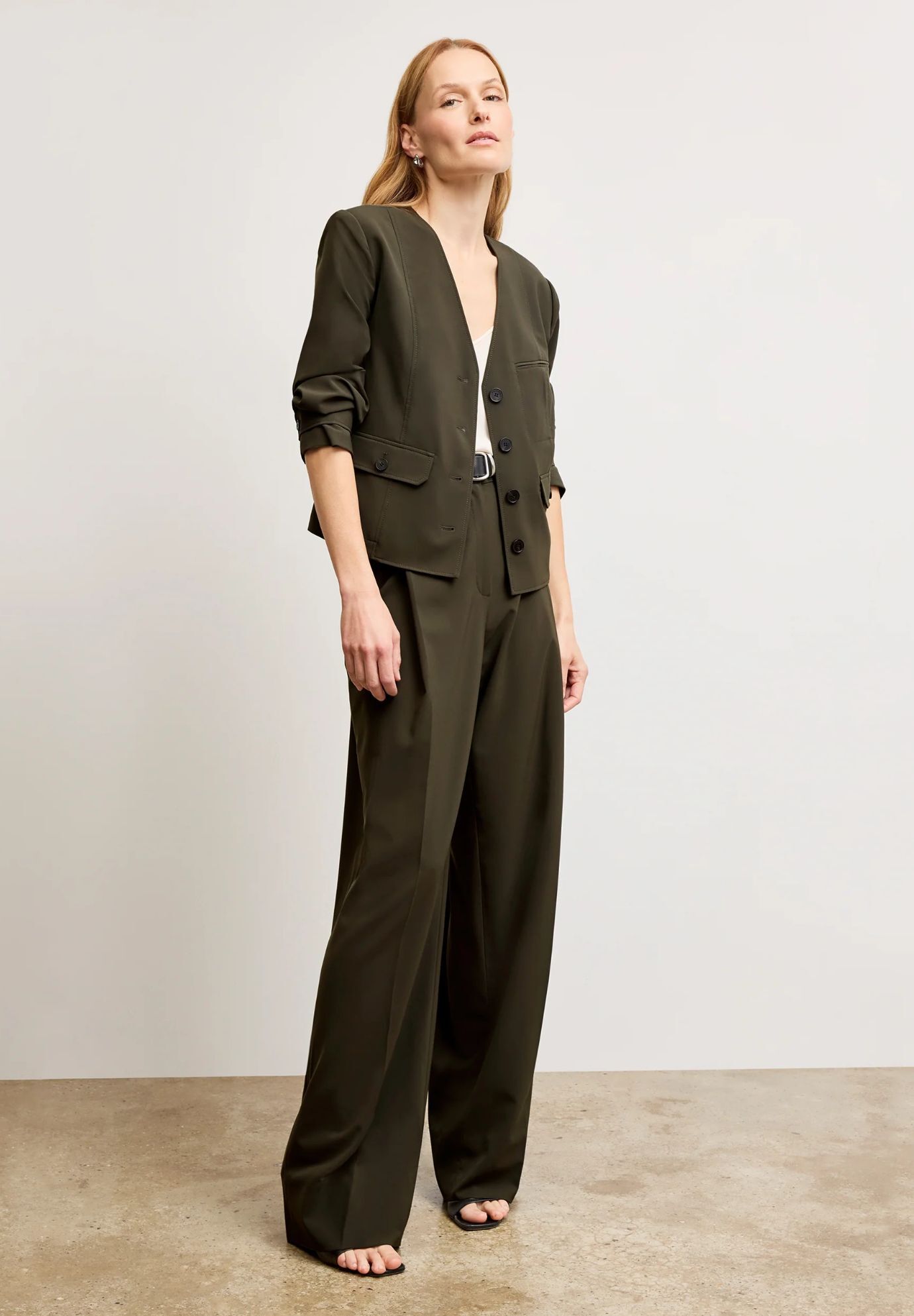 Ayla Travel Jacket - OrigamiTech, Olive / Olive Green, hi-res image number 0