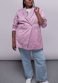 The Empower Jacquard Double Breasted Blazer
