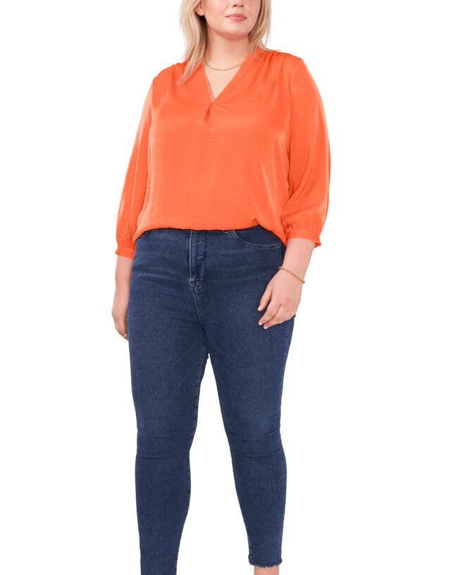 Everley V-Neck Blouse, , alternate image number null