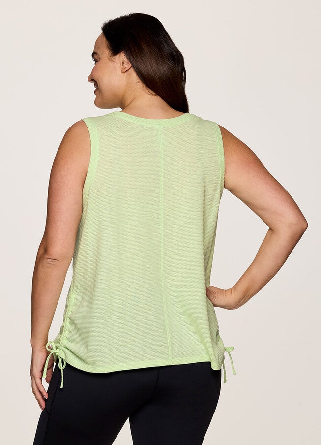 Plus Day Dreamer Ruched Tank, Light Green / Light Green, alternate image number null
