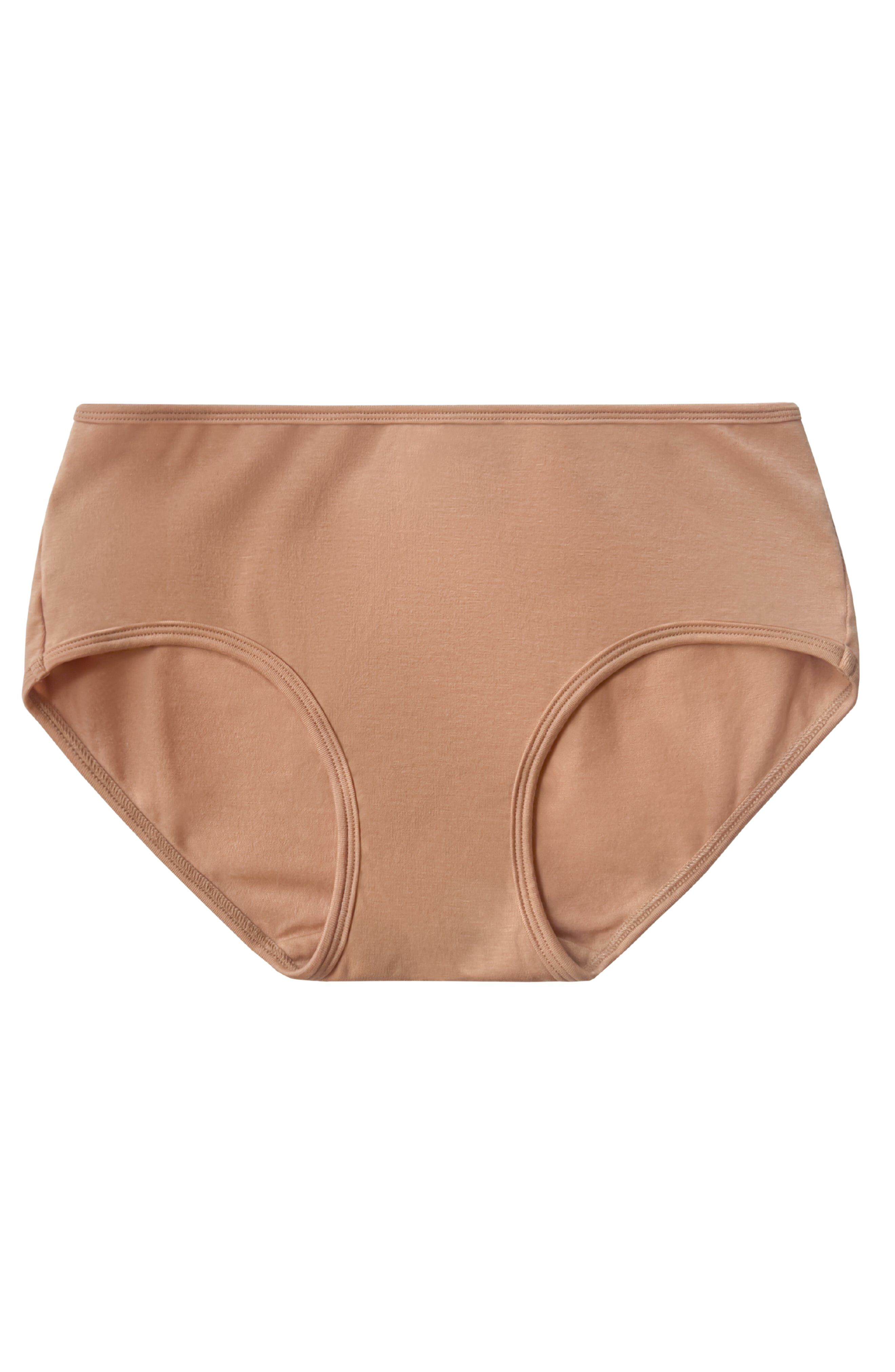Mid-Rise Ultra Soft Sustainable Briefs, Medium Nude / Brown, alternate image number 2