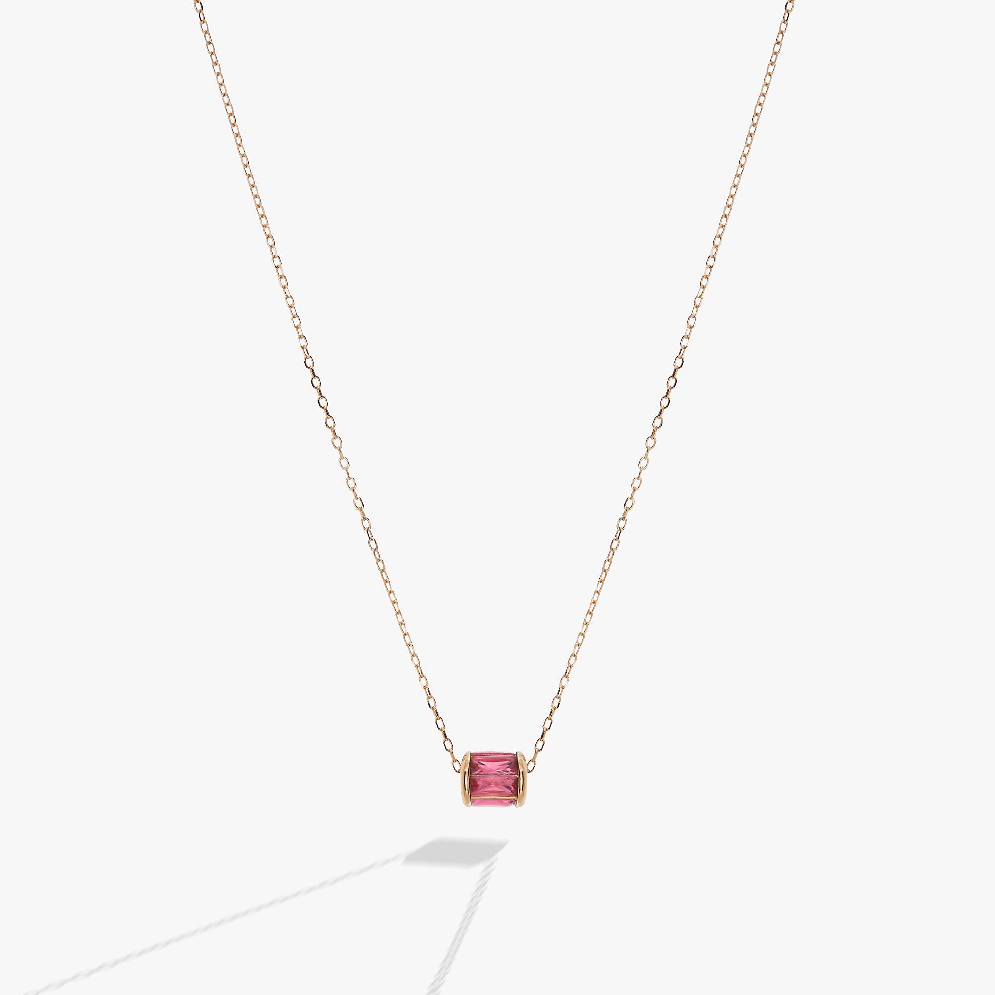 Birthstone Precious Pendant Necklace, Gold  October / Gold, hi-res image number 0