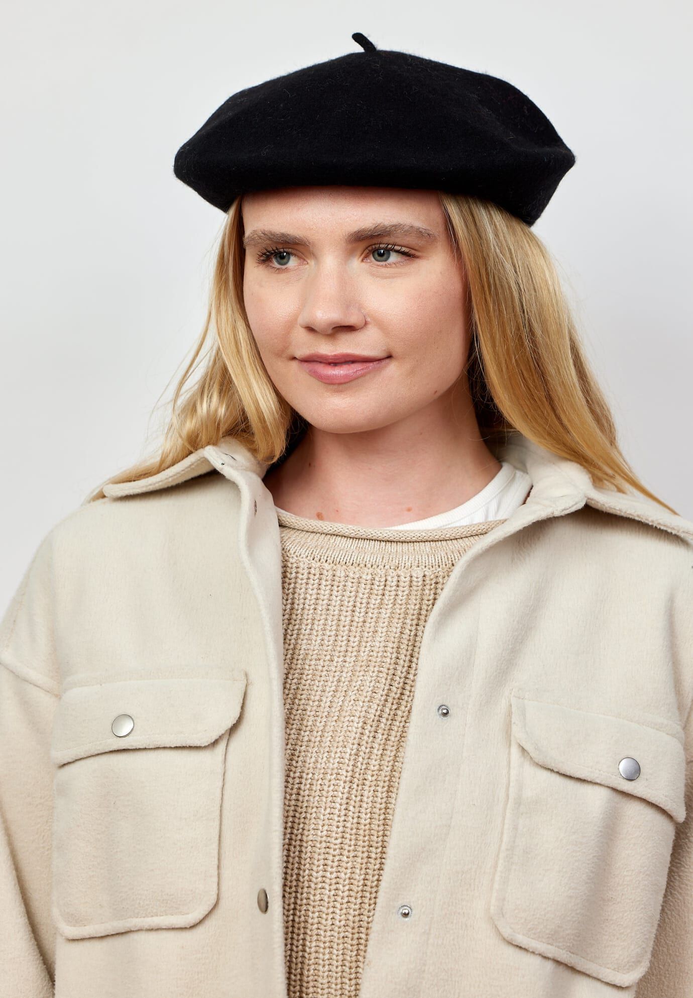 Classic Beret, Black / Black, alternate image number 1