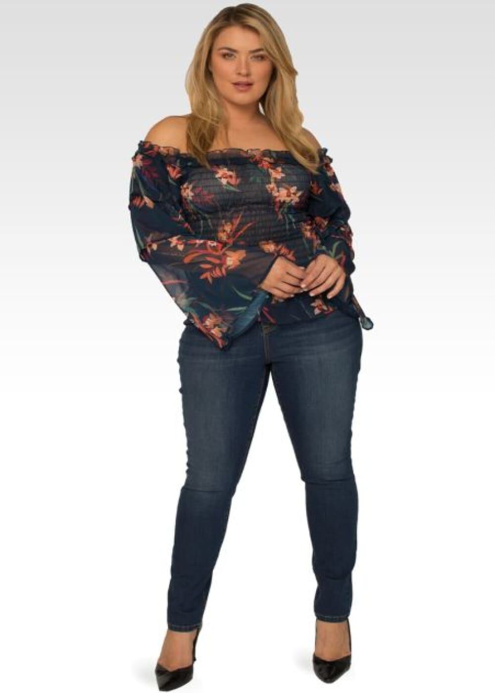 Plus Size Elizabeth Basic 5-Pocket Style Skinny Jean, 1144 Hidden Desert / Medium Wash, alternate image number 2