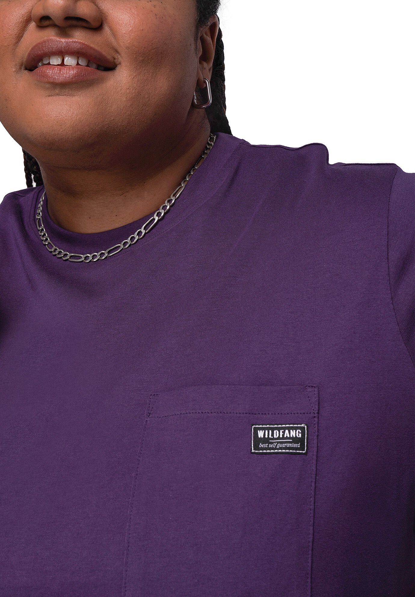 The Everyday Pocket Tee, PLUM / Purple, alternate image number 3