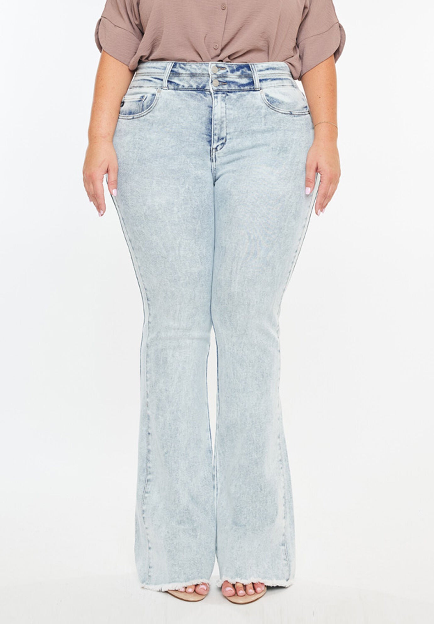 Marcy High Rise Bootcut Jeans (Plus Size), Light Wash / Light Wash, hi-res image number 0