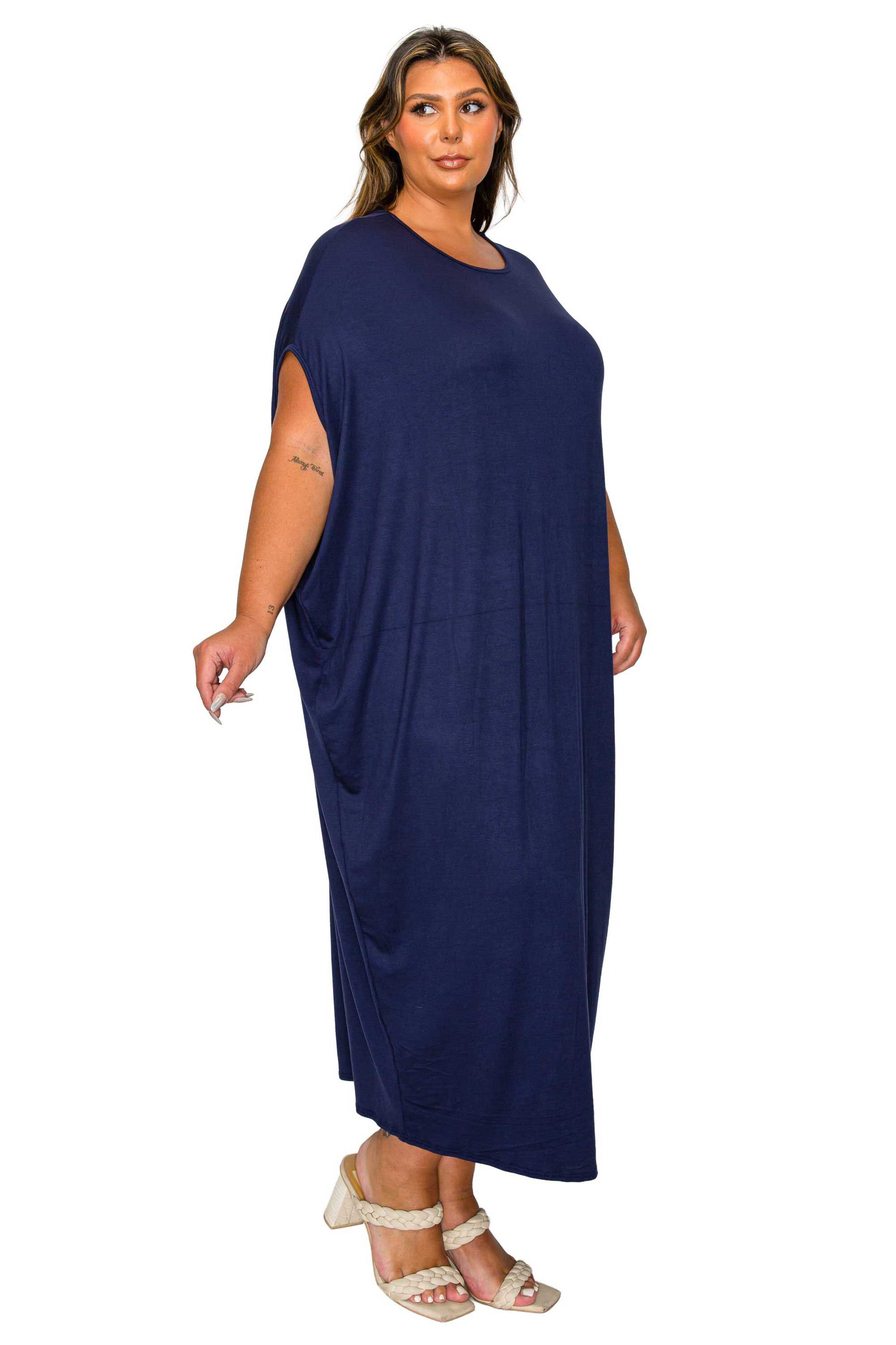 Sasha Kaftan Dress, Navy / Navy, alternate image number 1