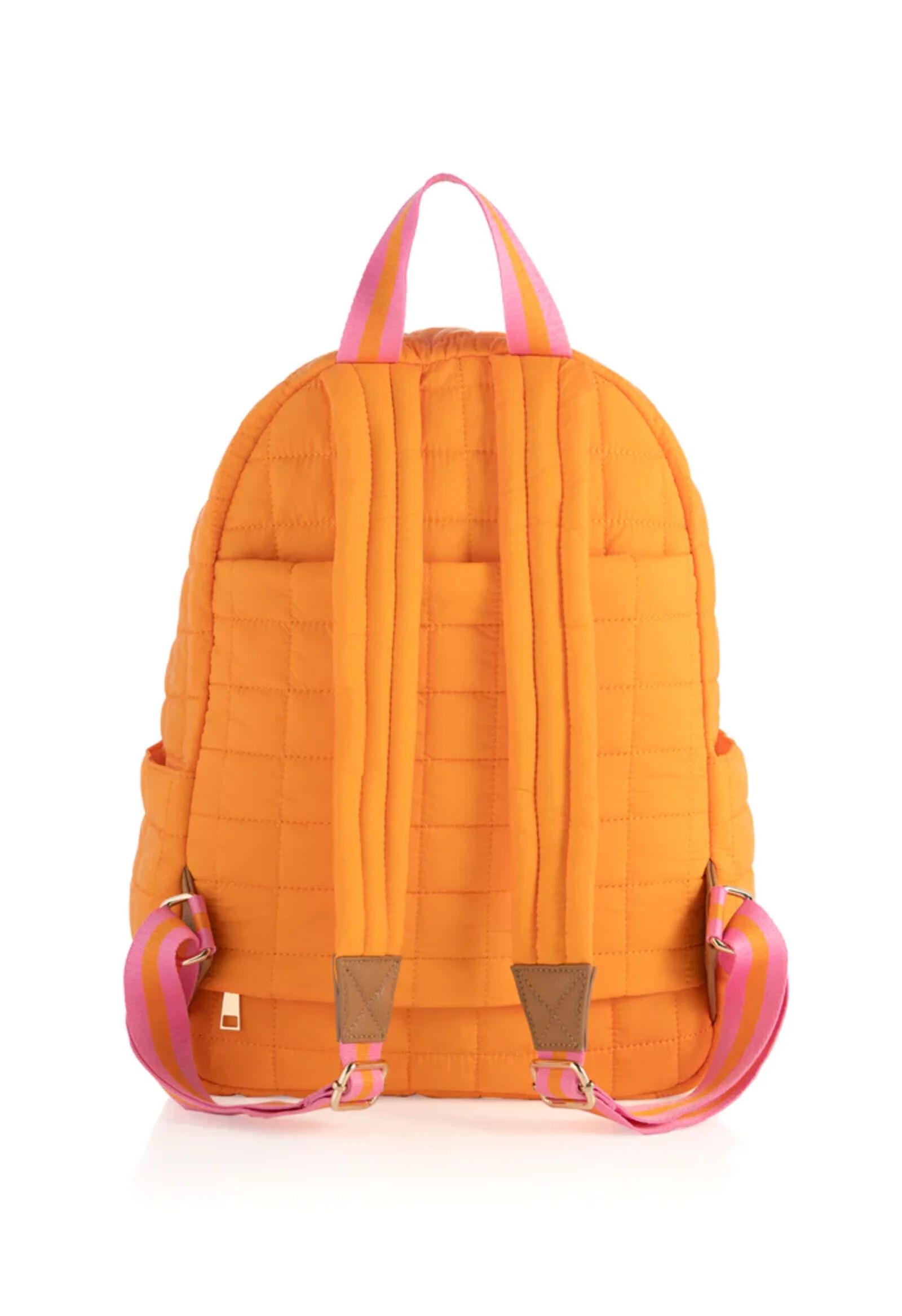 Ezra Quilted Nylon Backpack, Orange / Orange, alternate image number 1