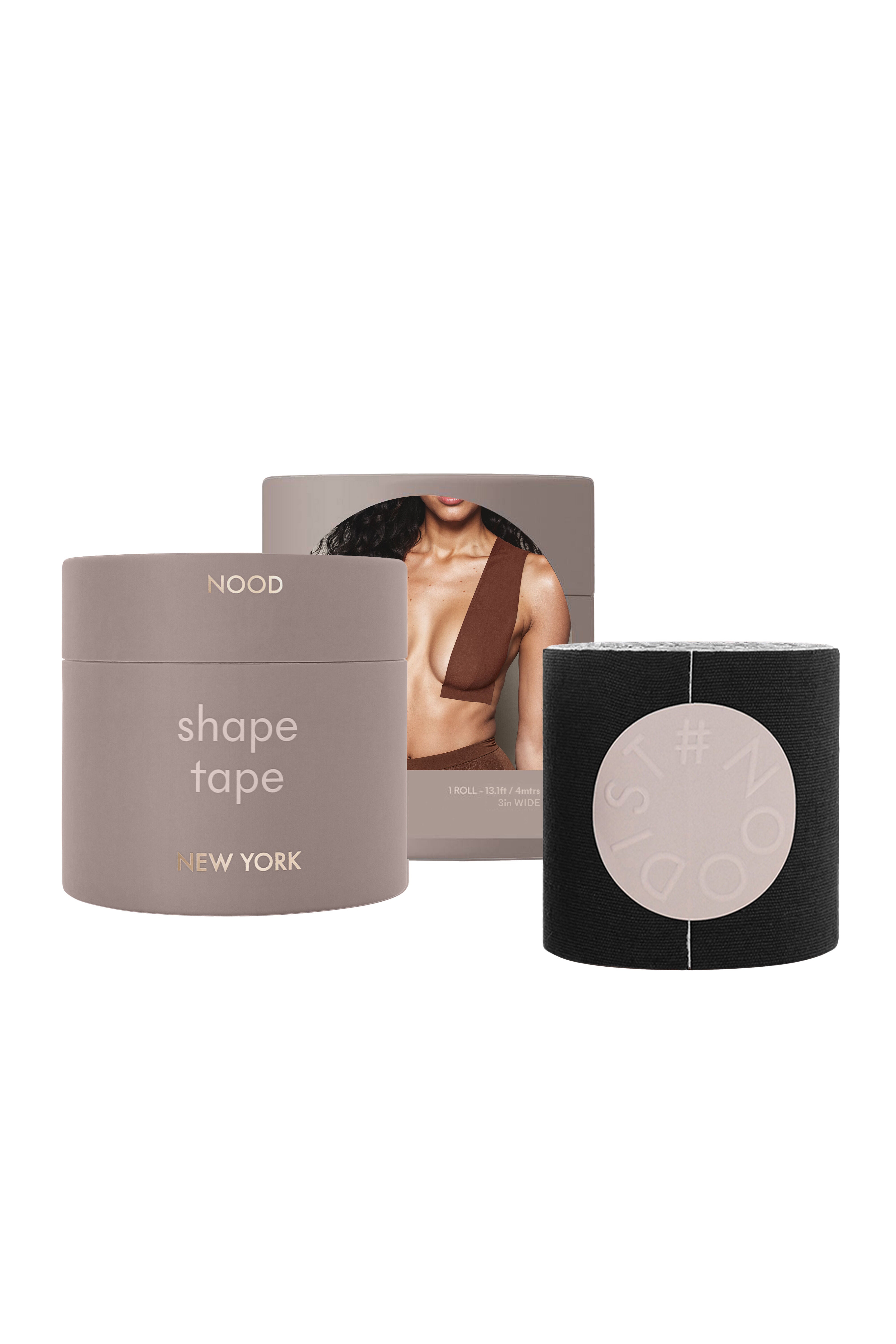 Shape Tape 3 inches Wide Breast Tape, Black Onyx / Black, hi-res image number 0