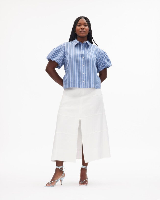 Elza Top, French BlueWhite Multi / Dusty Blue, hi-res image number 0