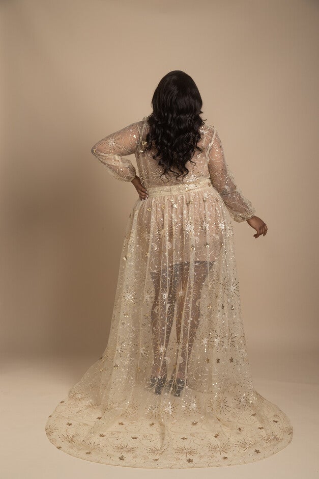 Astra Dress Tall, Champagne / Gold, alternate image number null
