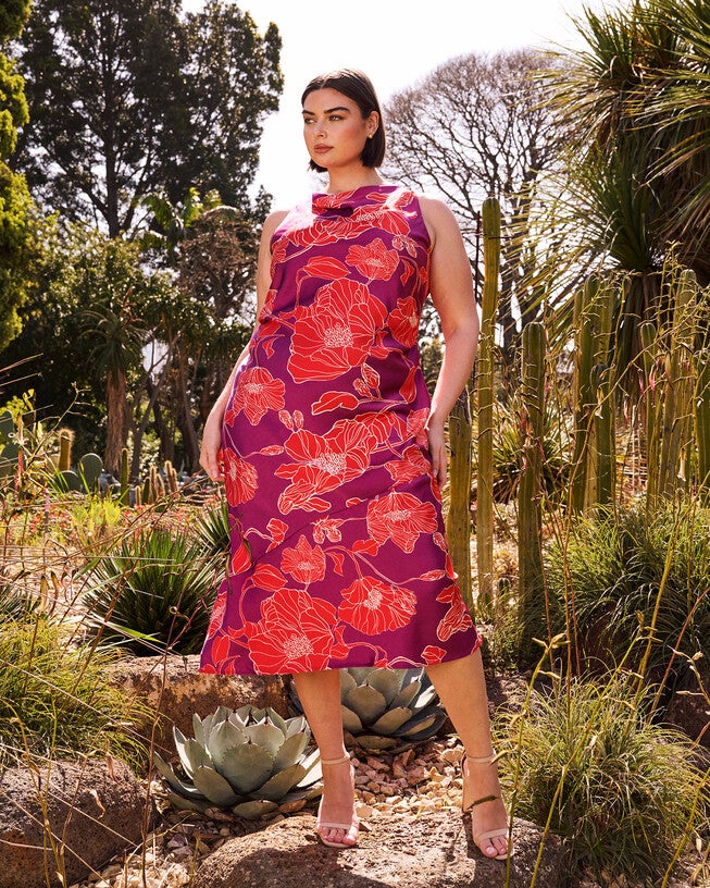 Ember Dress, Print / Pink, hi-res image number 0