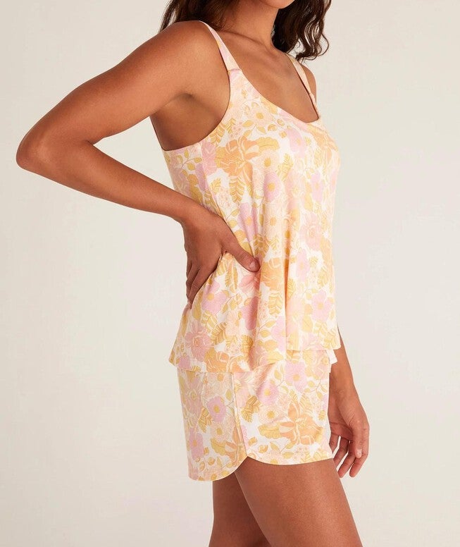 PIXIE FLORAL TANK IN WHISPER PINK, , alternate image number null