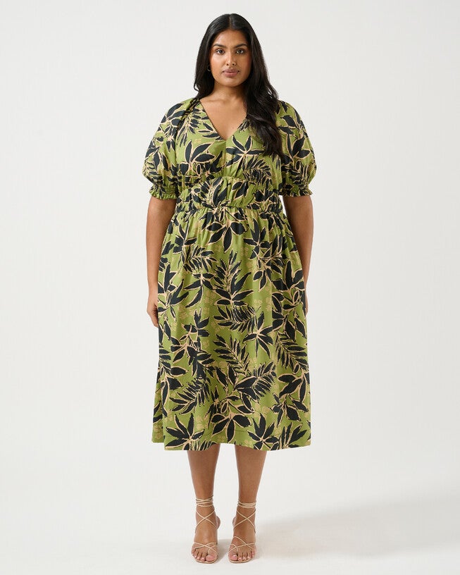 WILDLEAF DRESS, Print / Light Green, hi-res image number 0