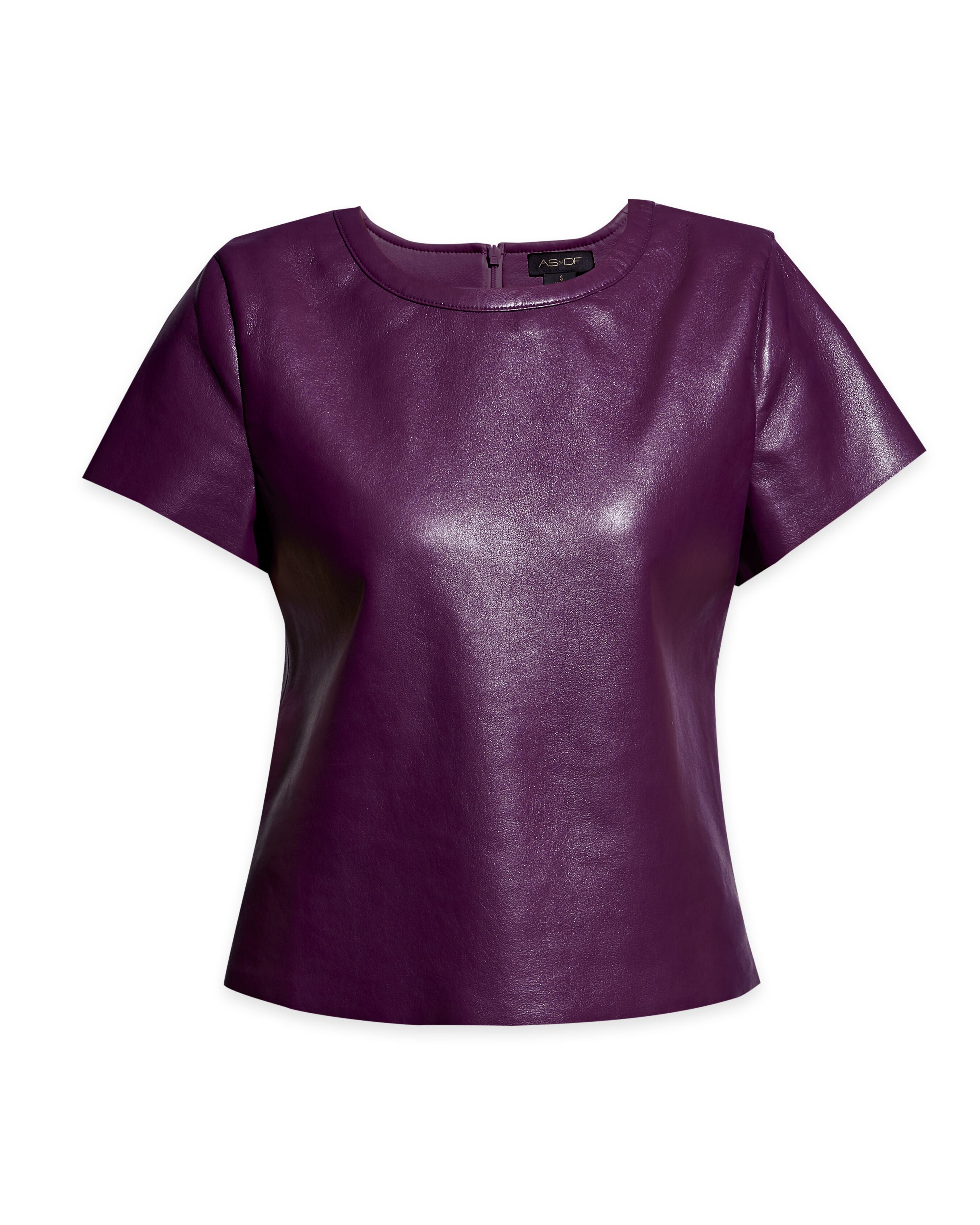 New Guard Recycled Leather Tee, Plum Wine / Purple, hi-res image number 0
