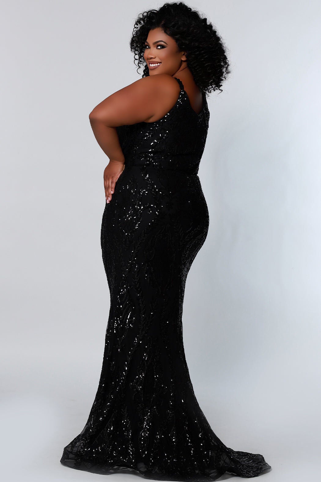 Top Secret Formal Gown, Black / Black, alternate image number 2