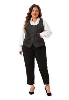 SLEEVELESS JACQUARD STEAMPUNK WAISTCOAT VEST