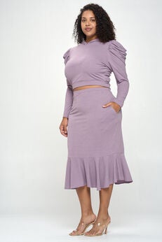CARMEN TOP AND SKIRT SET
